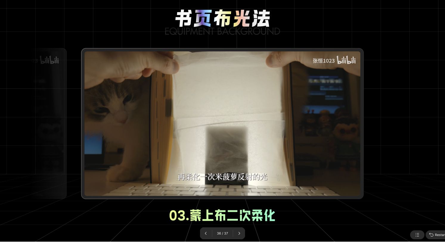 书架布光第三步